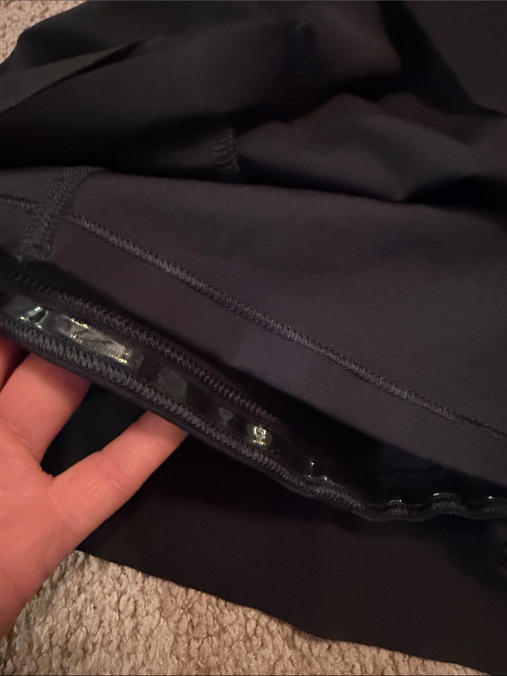 Athleta Black Athletic Skort with Subtle Ruching - Picture 3 of 7